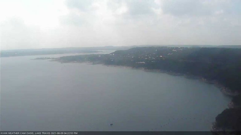 Lake Travis webcam, June 9, 2021 4:25 PM CT