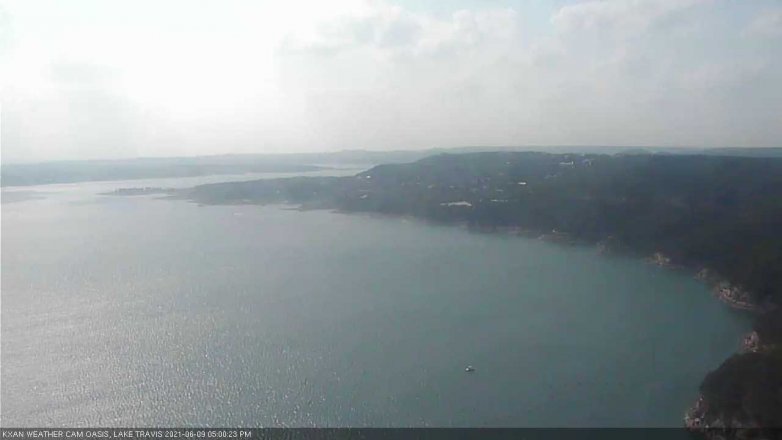 Lake Travis webcam, June 9, 2021 5:00 PM CT