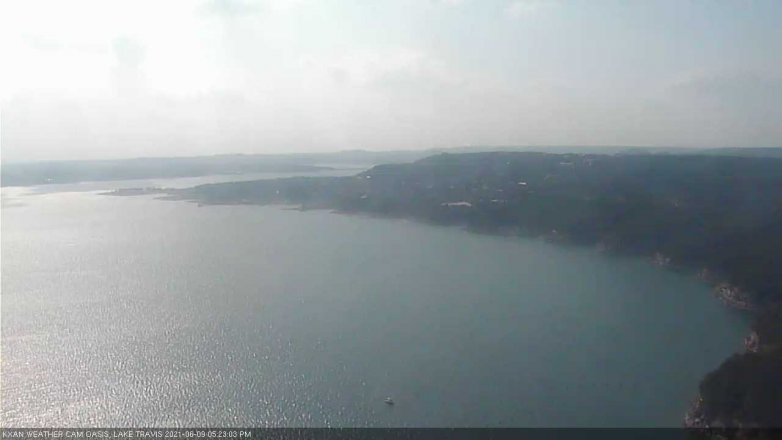 Lake Travis webcam, June 9, 2021 5:25 PM CT