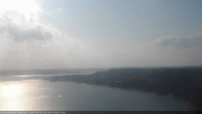 Lake Travis webcam, June 9, 2021 6:00 PM CT