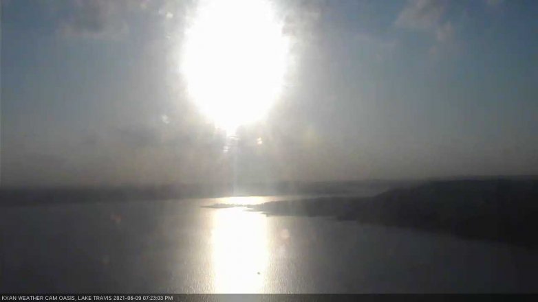 Lake Travis webcam, June 9, 2021 7:25 PM CT