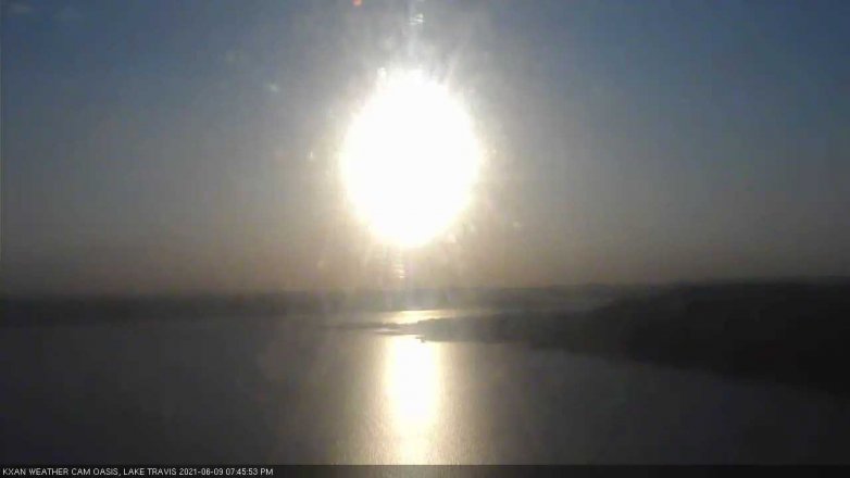 Lake Travis webcam, June 9, 2021 7:45 PM CT