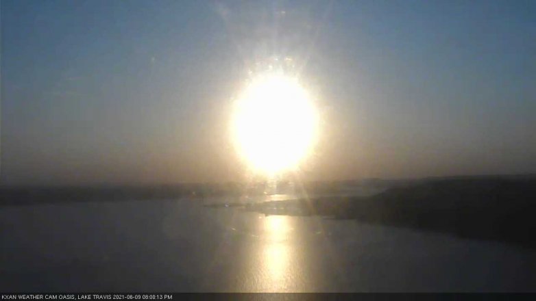 Lake Travis webcam, June 9, 2021 8:00 PM CT