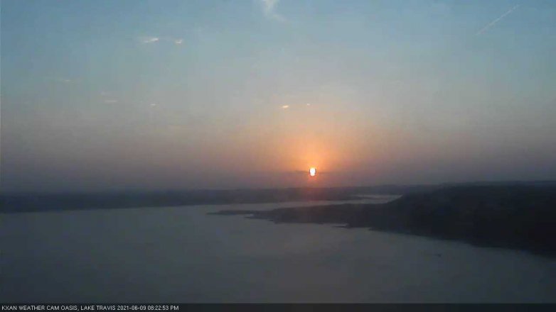 Lake Travis webcam, June 9, 2021 8:25 PM CT