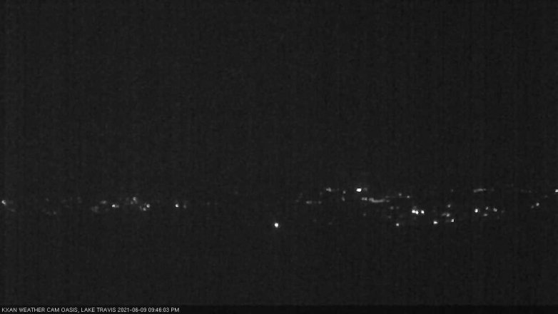 Lake Travis webcam, June 9, 2021 9:45 PM CT