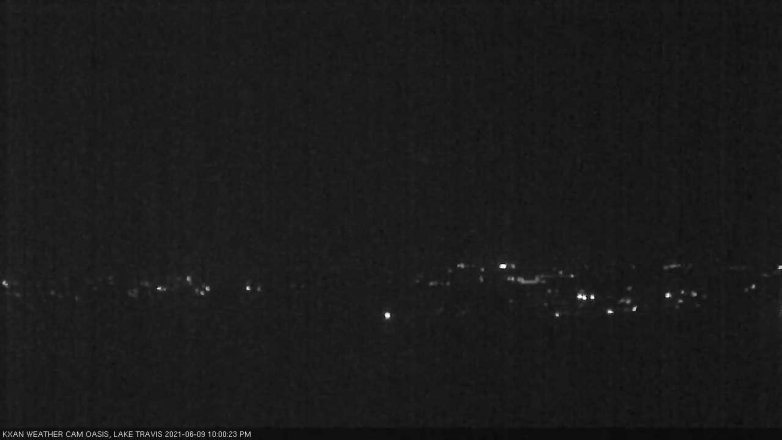 Lake Travis webcam, June 9, 2021 10:00 PM CT