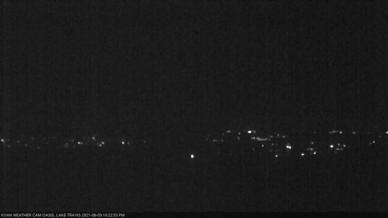 Lake Travis webcam, June 9, 2021 10:25 PM CT