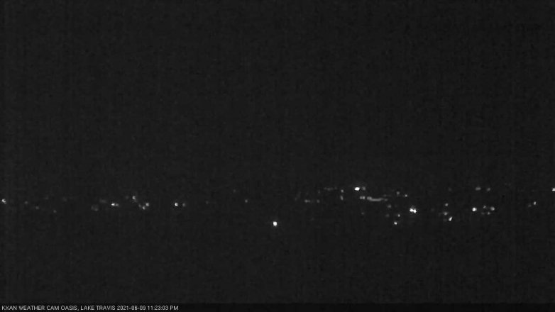 Lake Travis webcam, June 9, 2021 11:25 PM CT