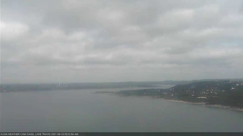 Lake Travis webcam, June 10, 2021 9:25 AM CT