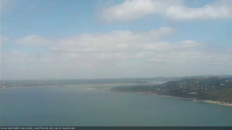 Lake Travis webcam, June 10, 2021 10:45 AM CT