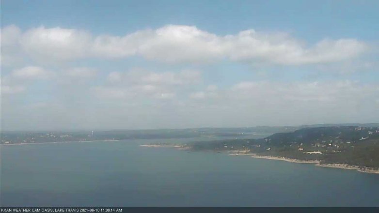 Lake Travis webcam, June 10, 2021 11:00 AM CT