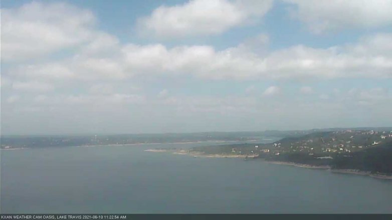 Lake Travis webcam, June 10, 2021 11:25 AM CT