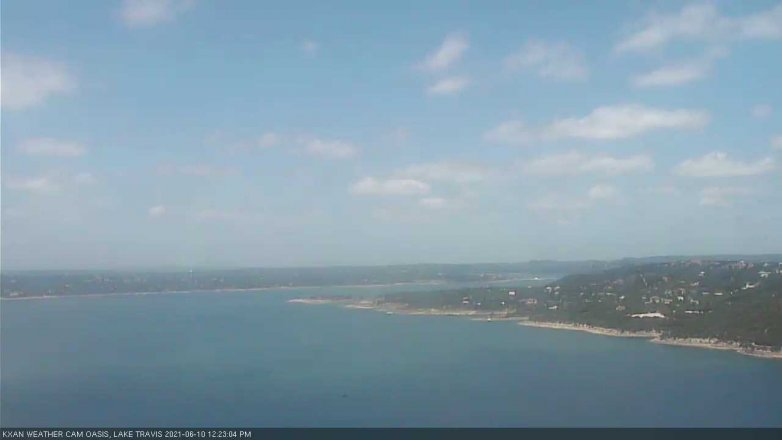 Lake Travis webcam, June 10, 2021 12:25 PM CT