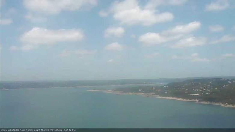 Lake Travis webcam, June 10, 2021 12:45 PM CT