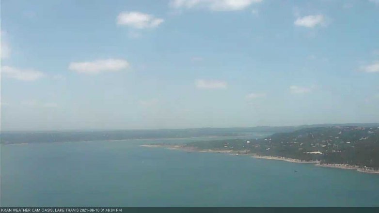 Lake Travis webcam, June 10, 2021 1:45 PM CT
