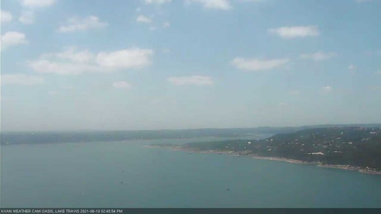 Lake Travis webcam, June 10, 2021 2:45 PM CT