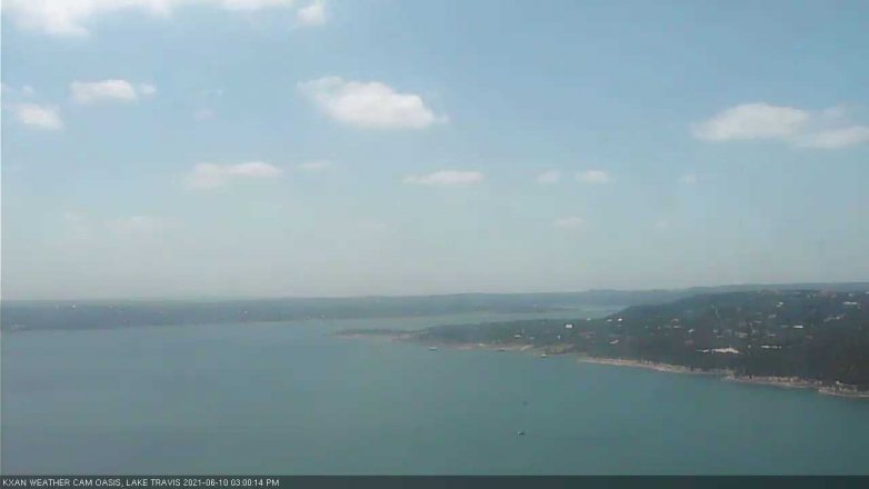 Lake Travis webcam, June 10, 2021 3:00 PM CT