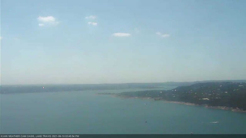 Lake Travis webcam, June 10, 2021 3:45 PM CT
