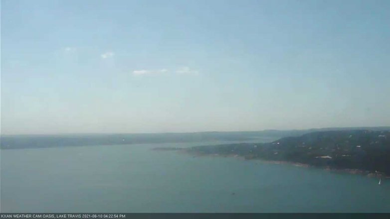 Lake Travis webcam, June 10, 2021 4:25 PM CT