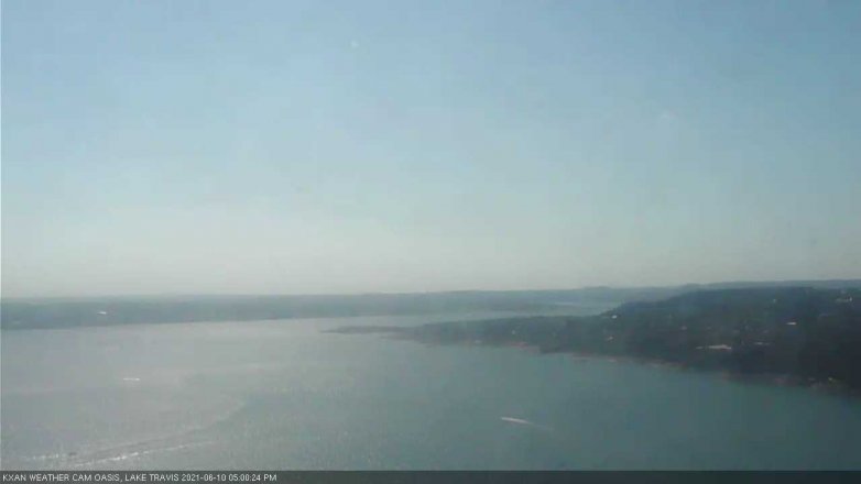Lake Travis webcam, June 10, 2021 5:00 PM CT