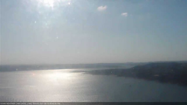 Lake Travis webcam, June 10, 2021 5:45 PM CT