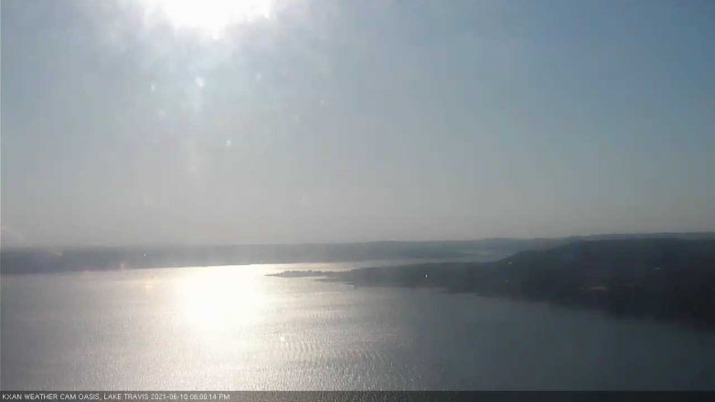 Lake Travis webcam, June 10, 2021 6:00 PM CT