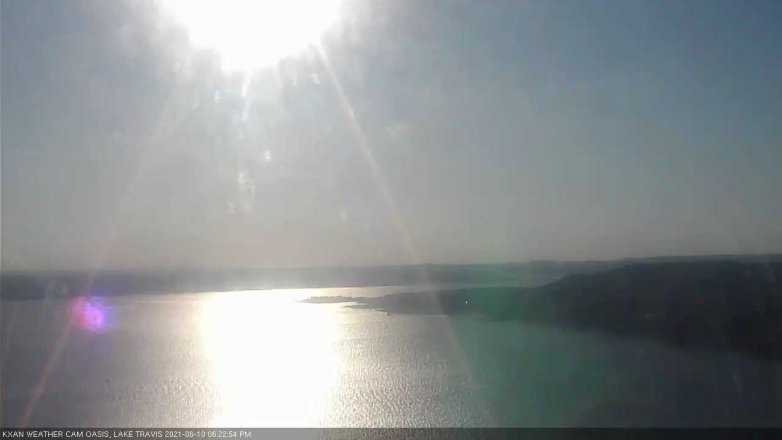 Lake Travis webcam, June 10, 2021 6:25 PM CT