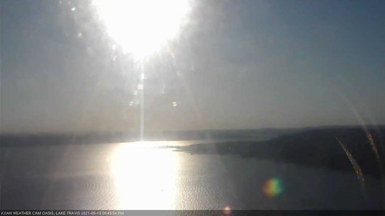 Lake Travis webcam, June 10, 2021 6:45 PM CT