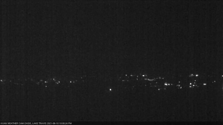 Lake Travis webcam, June 10, 2021 10:00 PM CT