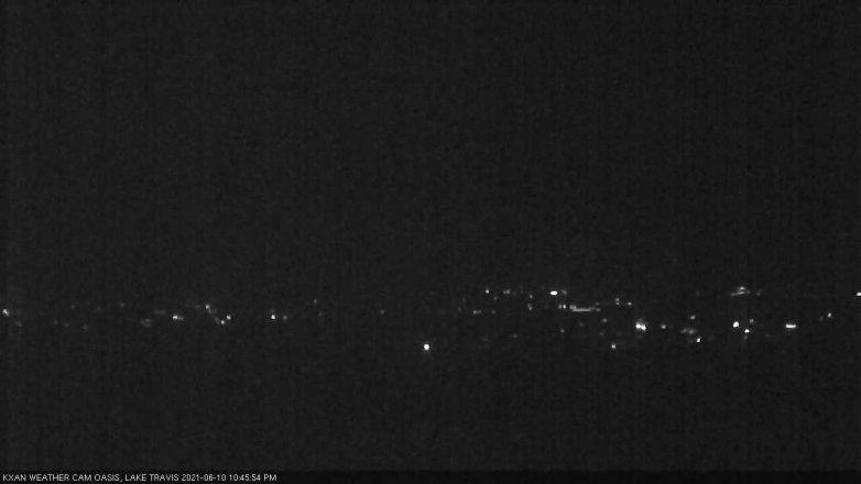 Lake Travis webcam, June 10, 2021 10:45 PM CT