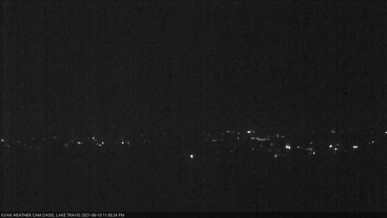 Lake Travis webcam, June 10, 2021 11:00 PM CT