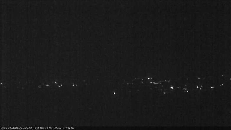 Lake Travis webcam, June 10, 2021 11:25 PM CT