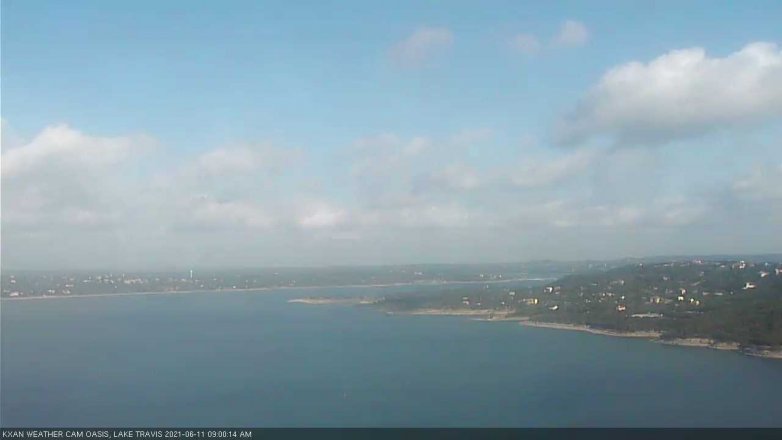 Lake Travis webcam, June 11, 2021 9:00 AM CT
