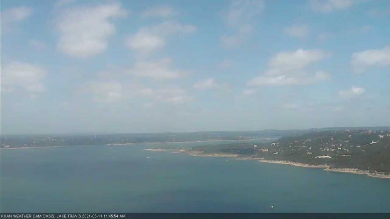 Lake Travis webcam, June 11, 2021 11:45 AM CT