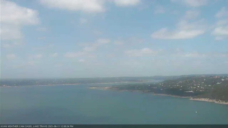 Lake Travis webcam, June 11, 2021 12:00 PM CT