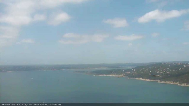 Lake Travis webcam, June 11, 2021 12:25 PM CT