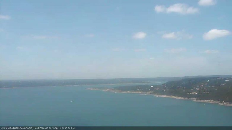Lake Travis webcam, June 11, 2021 1:45 PM CT