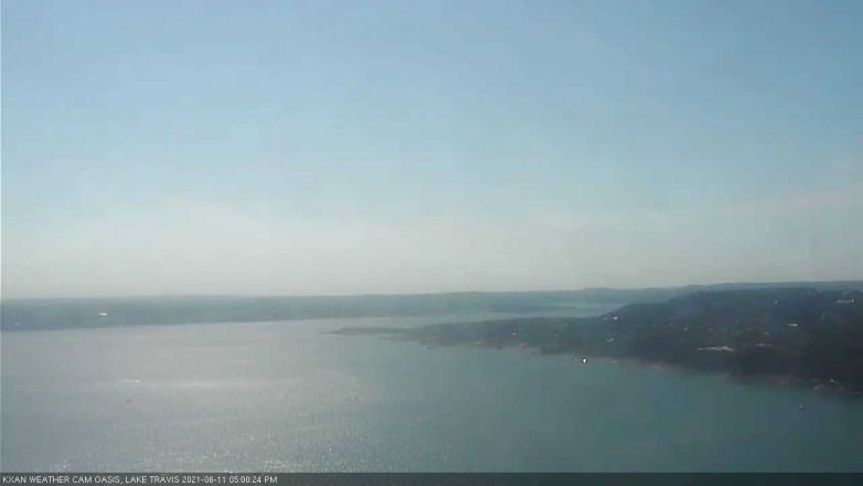 Lake Travis webcam, June 11, 2021 5:00 PM CT