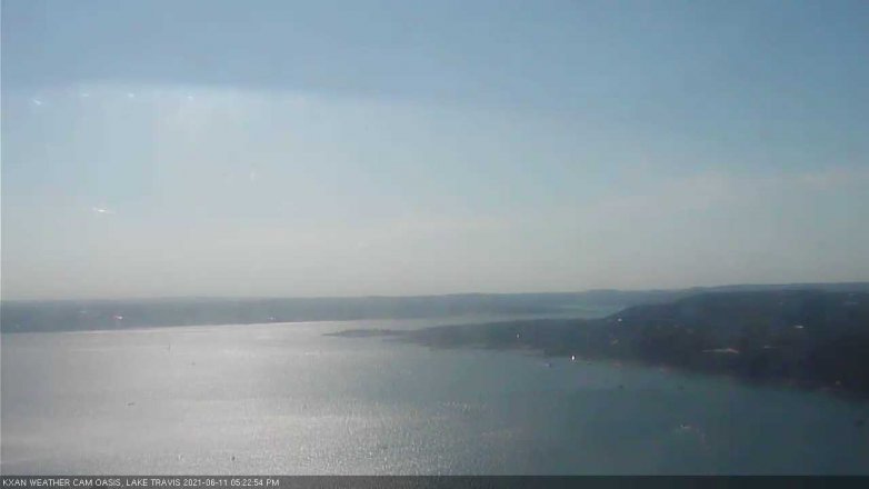 Lake Travis webcam, June 11, 2021 5:25 PM CT