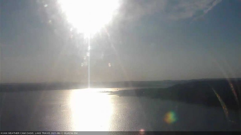 Lake Travis webcam, June 11, 2021 6:45 PM CT