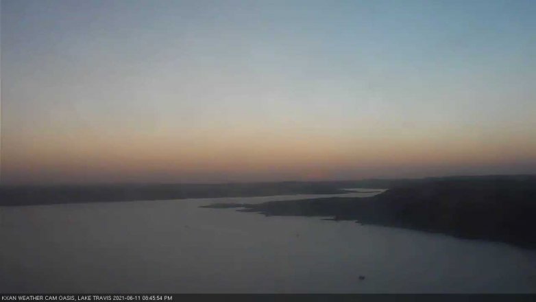 Lake Travis webcam, June 11, 2021 8:45 PM CT