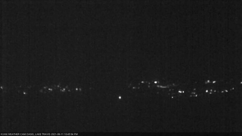 Lake Travis webcam, June 11, 2021 10:45 PM CT