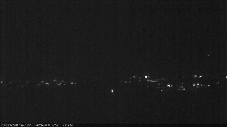 Lake Travis webcam, June 11, 2021 11:00 PM CT