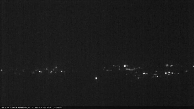 Lake Travis webcam, June 11, 2021 11:25 PM CT