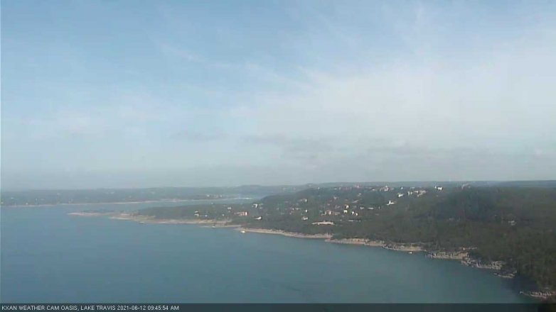 Lake Travis webcam, June 12, 2021 9:45 AM CT