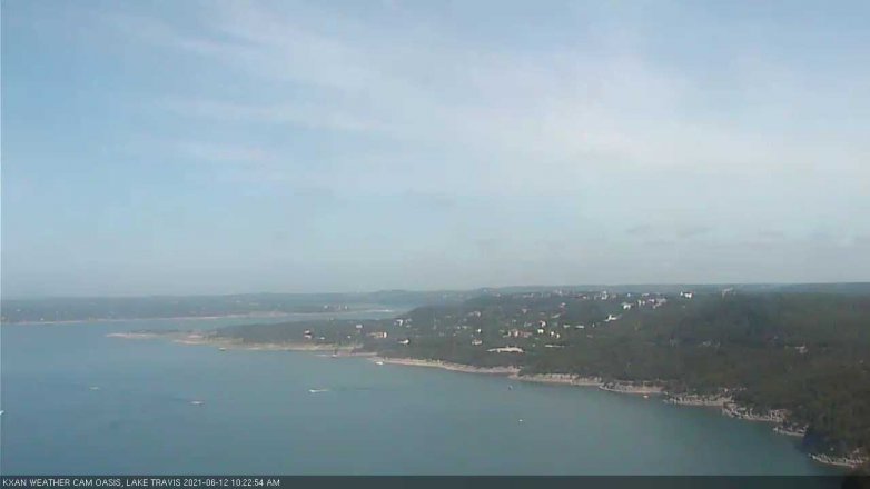 Lake Travis webcam, June 12, 2021 10:25 AM CT