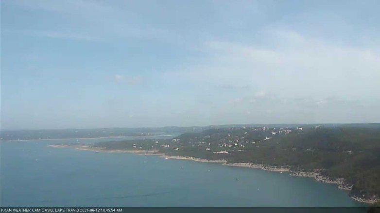 Lake Travis webcam, June 12, 2021 10:45 AM CT