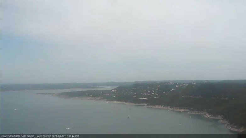 Lake Travis webcam, June 12, 2021 12:00 PM CT