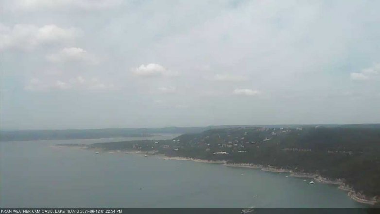 Lake Travis webcam, June 12, 2021 1:25 PM CT