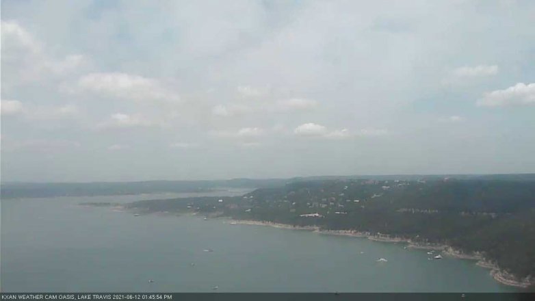 Lake Travis webcam, June 12, 2021 1:45 PM CT
